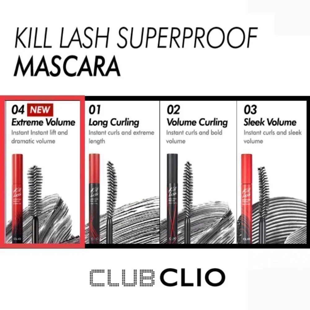 Clio Kill Lash Superproof Mascara (04 Extreme Volume)